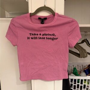 Pink Baby-Tee with Fun Slogan